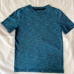 Tony Hawk Blue Short Sleeve Tee with Heathered Texture, small